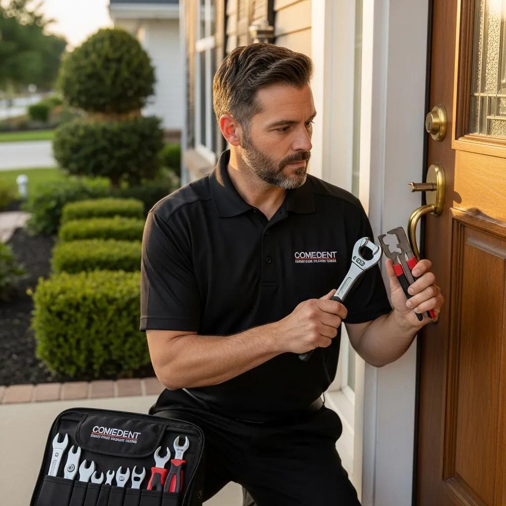 Professional locksmith unlocking a door, symbolizing reliable locksmith services in Ashland MO